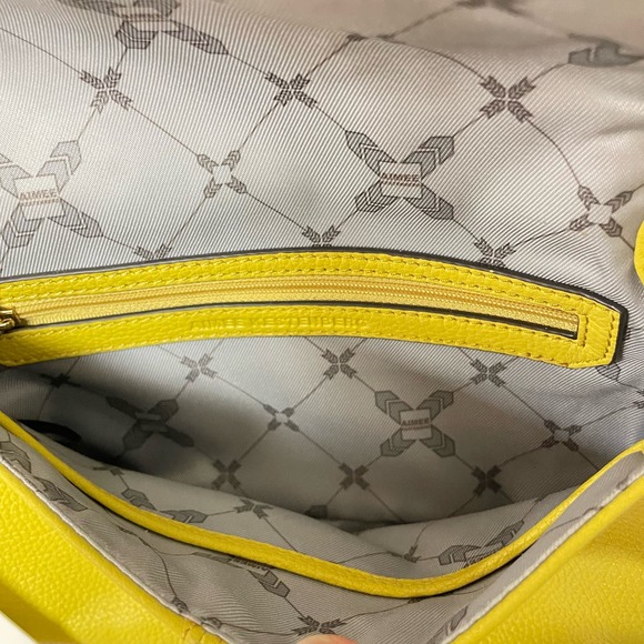 NWT Aimee Kestenberg Pebble Leather Yellow Crossbody Bag - Picture 11 of 13